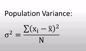 Population Variance Formula