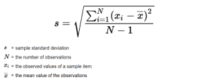 Sample Standard Deviation & Population Standard Deviation - Z TABLE